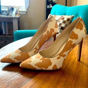 Cow Hyde texture 4” Nine West Heels